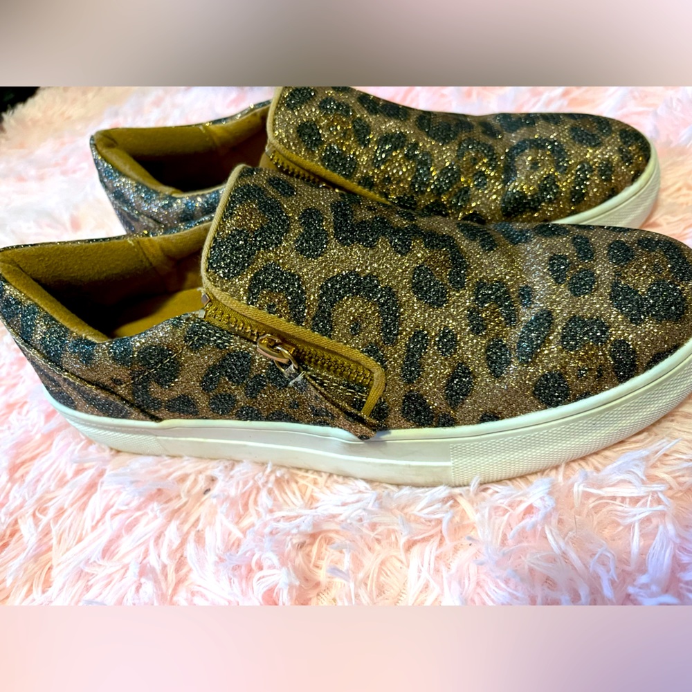 The Buckle- Animal Print slip on sneakers